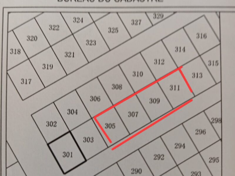 4 parcelles à vendre à Somone, proche de la lagune