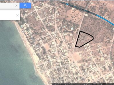 NGAPAROU : Terrain de 500 m2 à 5min à pied de la plage à vendre